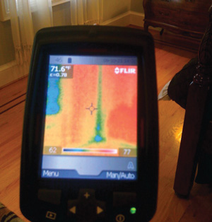 Infrared Camera can reveal air leaks in Colts Neck